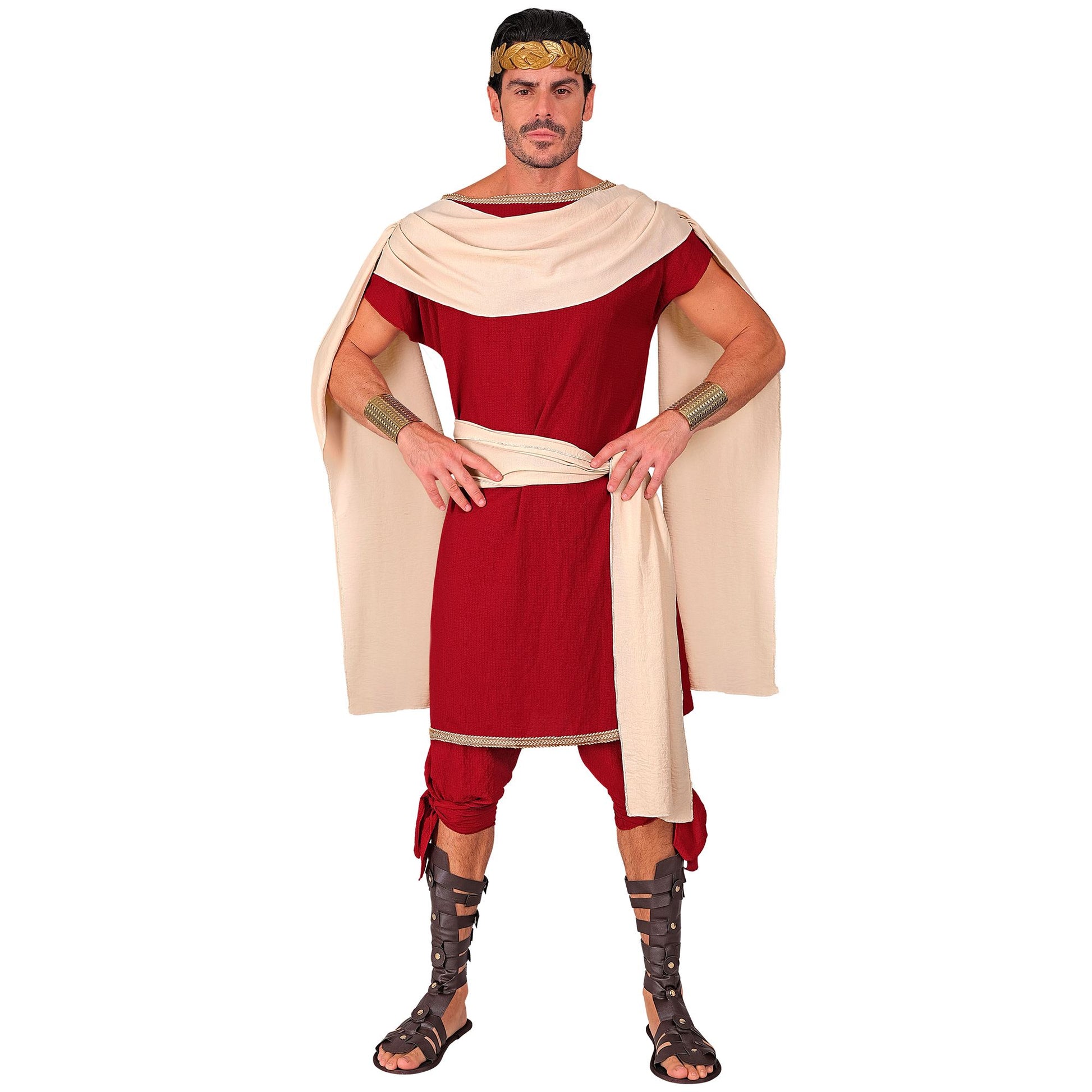 "RÖMER" (Tunika, Hose, Gürtel, Schärpe) – Vorderansicht