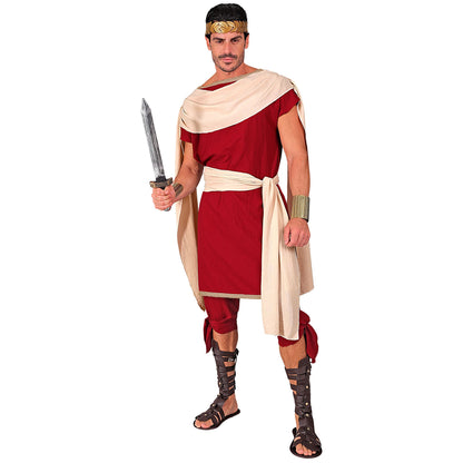 "RÖMER" (Tunika, Hose, Gürtel, Schärpe) – Detailansicht
