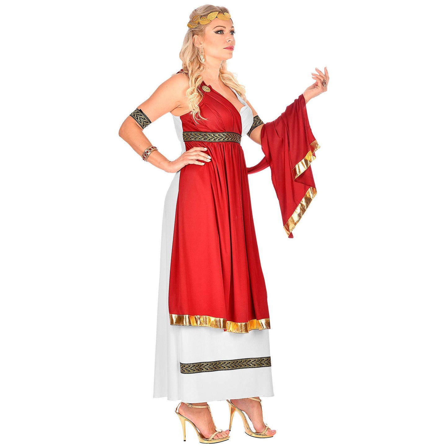 "RÖMISCHE KAISERIN" (Kleid mit Umhang, Armbändern, Lorbeerkranz) – Ansicht 4