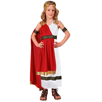 "RÖMISCHE KAISERIN" (Kleid mit Umhang, Armbändern, Lorbeerkranz) – Ansicht 3