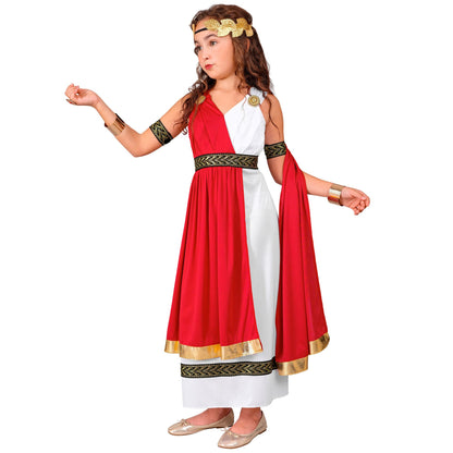 "RÖMISCHE KAISERIN" (Kleid mit Umhang, Armbändern, Lorbeerkranz) – Ansicht 4