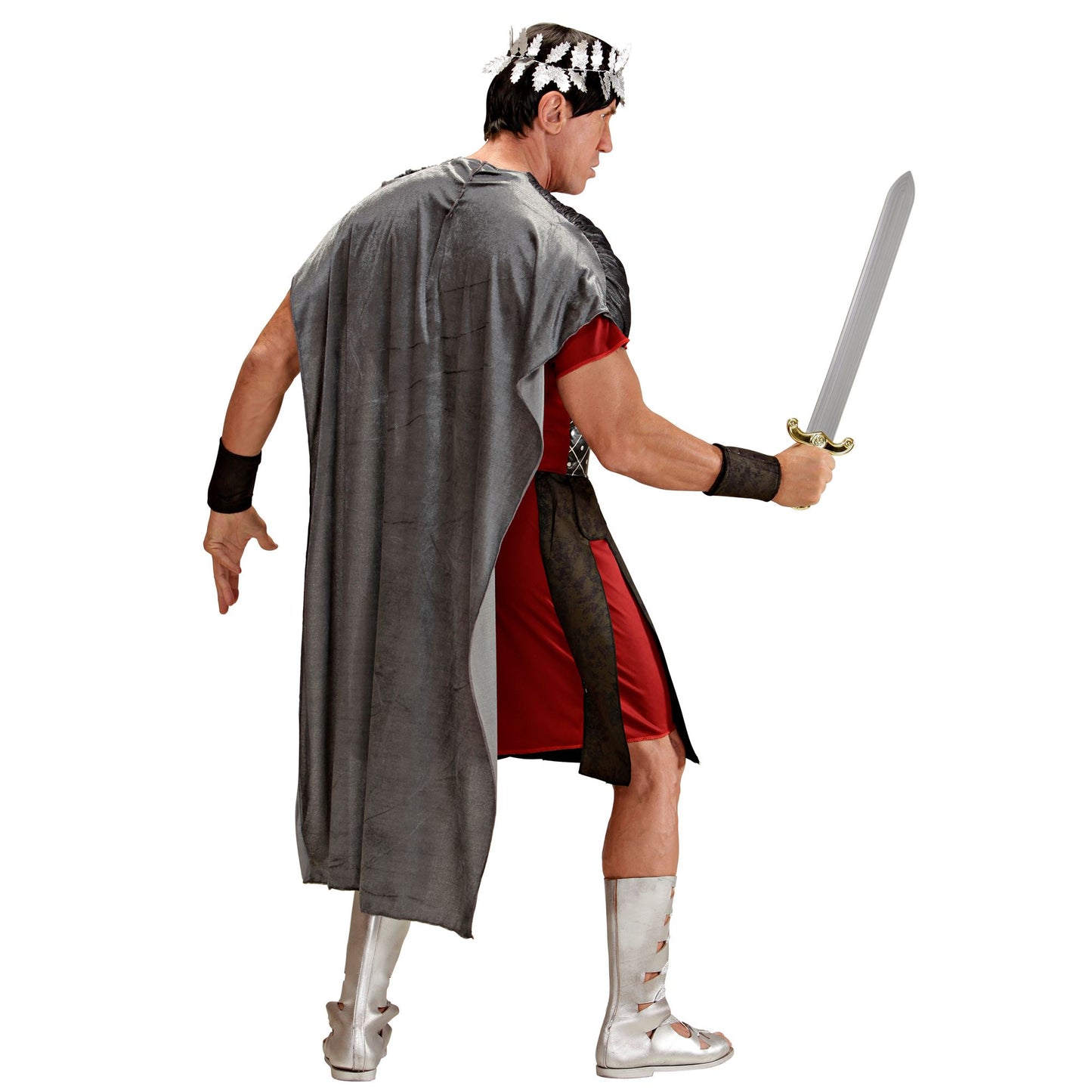 "RÖMISCHER KAISER" (Tunika mit Tuch, Umhang und Rock, Armbänder, Loorberkranz) – Ansicht 3