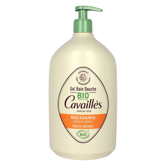 Roge Cavailles Roge Cavailles, Bio, Macadamianuss, Regeneration, Duschöl, Für trockene Haut, 1000 ml Regular