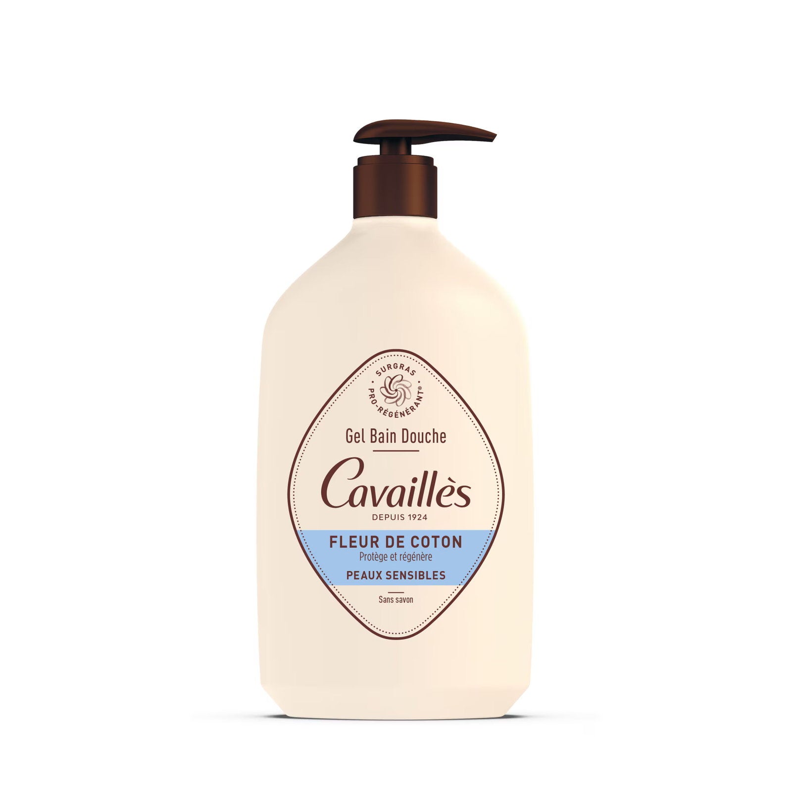 Roge Cavailles Roge Cavailles, Roge Cavailles, Cotton Flower, Regeneration, Duschgel, Für empfindliche Haut, 1000 ml Regular