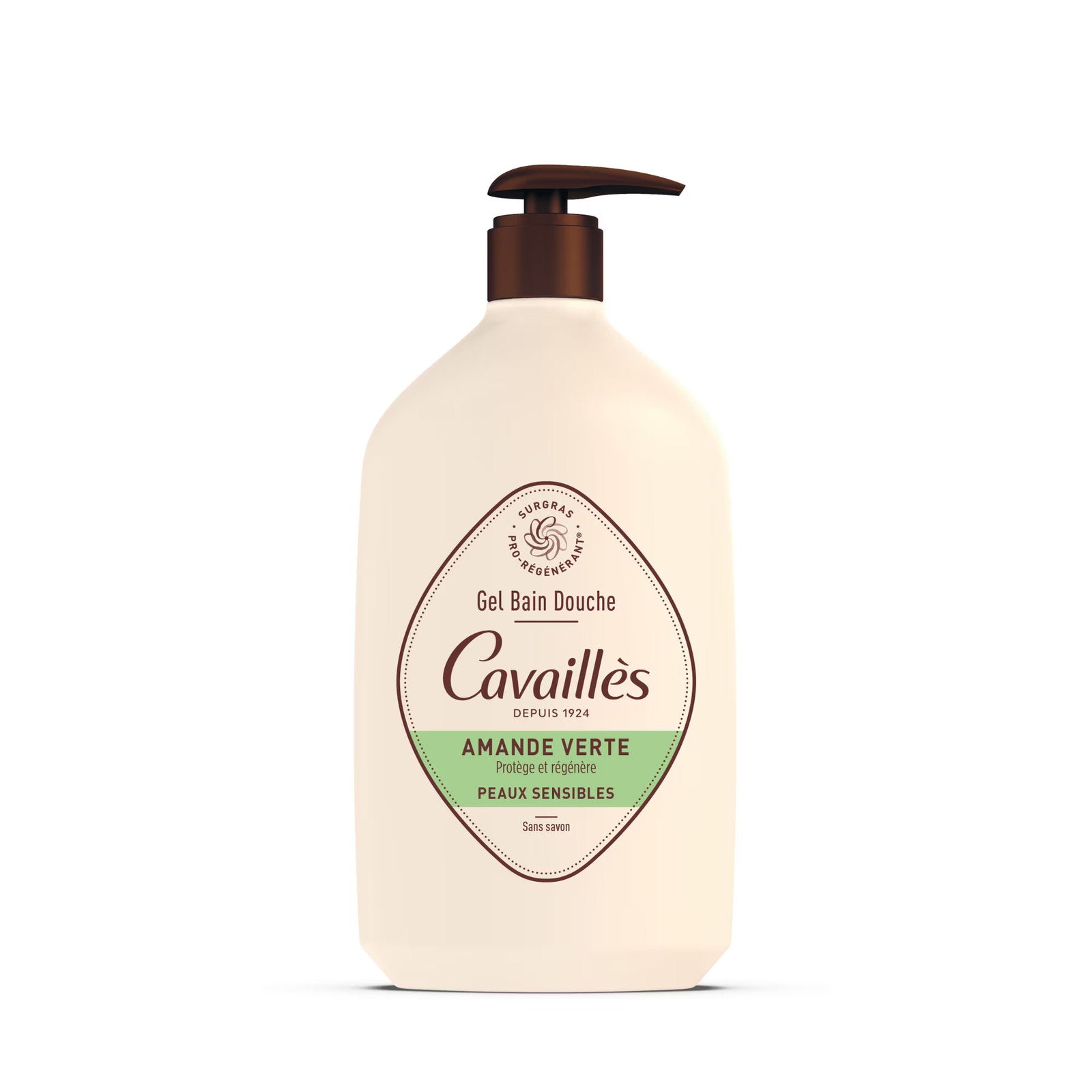 Roge Cavailles Roge Cavailles, Roge Cavailles, Green Almond, Regeneration, Duschgel, Für empfindliche Haut, 1000 ml Regular