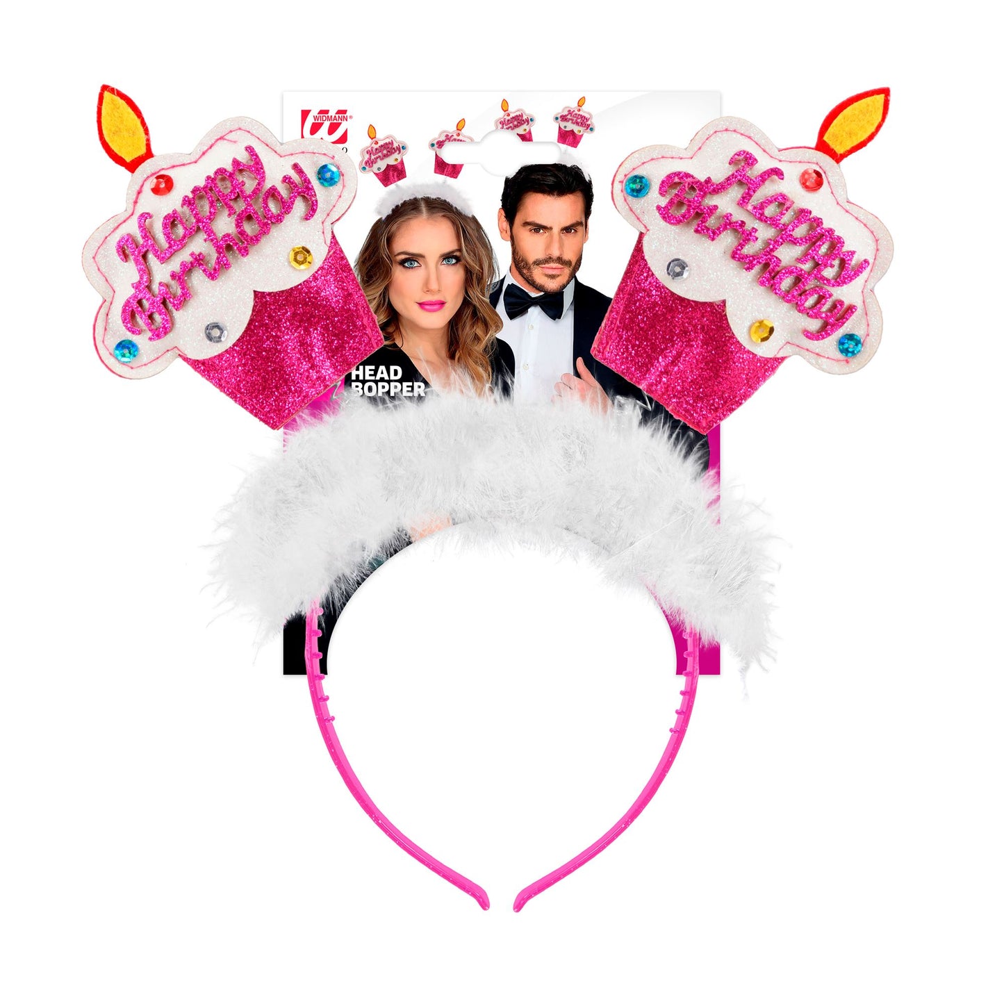 "ROSA HAPPY BIRTHDAY KUCHEN HAARREIF UND MARABU" – Detailansicht