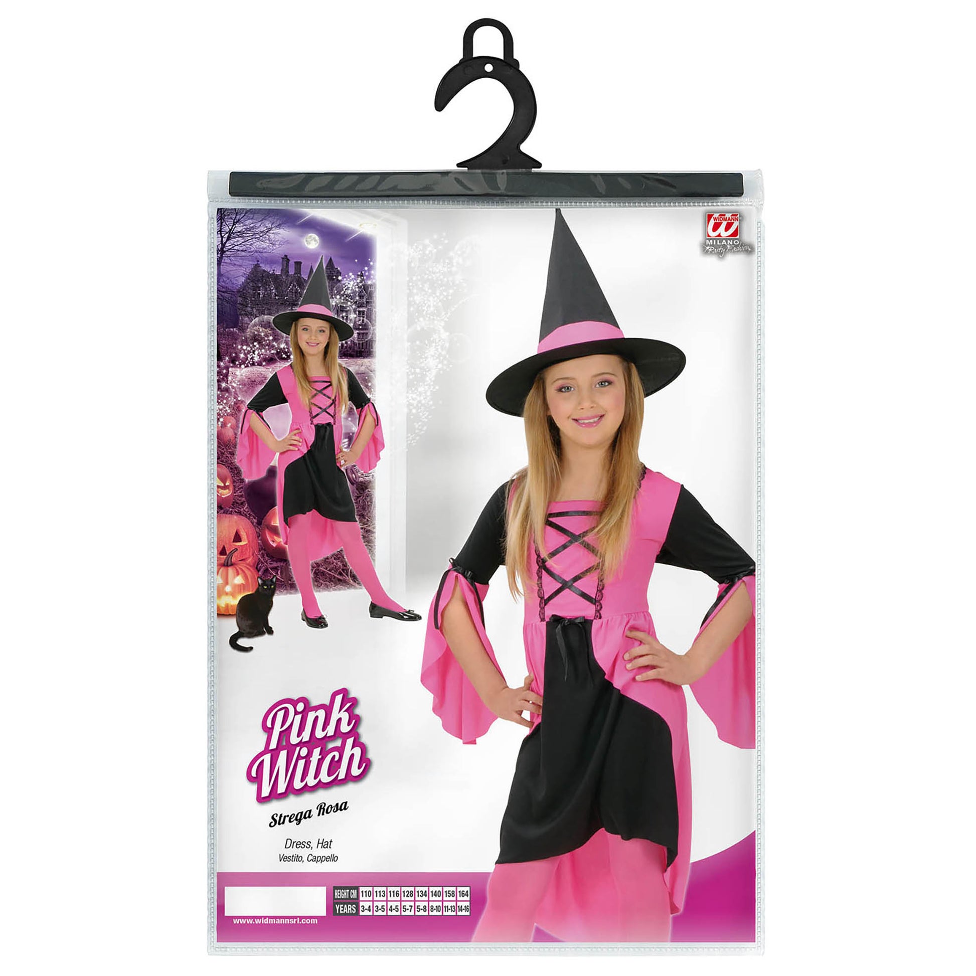 "ROSA HEXE" (Kleid, Hut) – Detailansicht