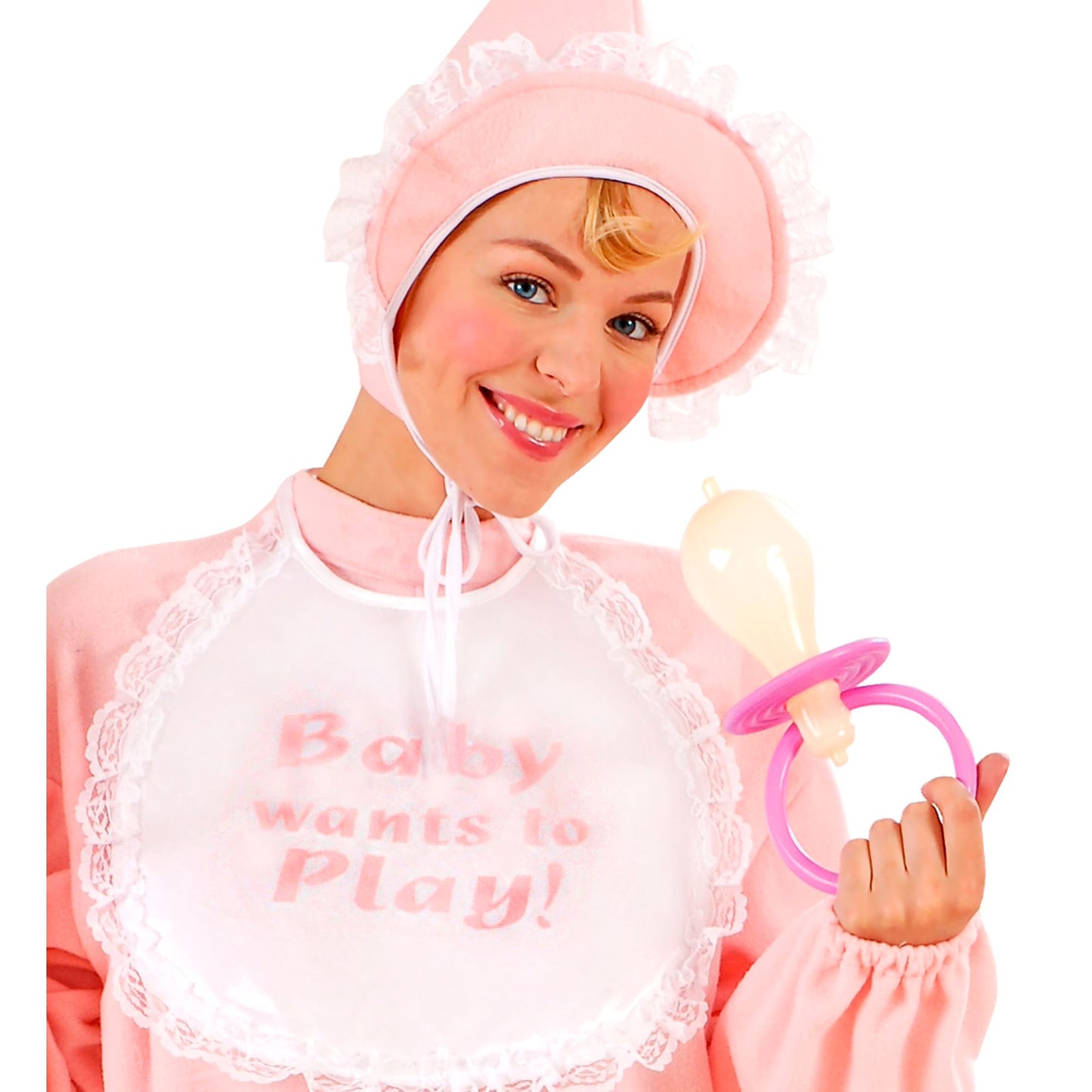 "ROSA MAXISCHNULLER BABY MIT SOUND" 25 cm – Ansicht 3