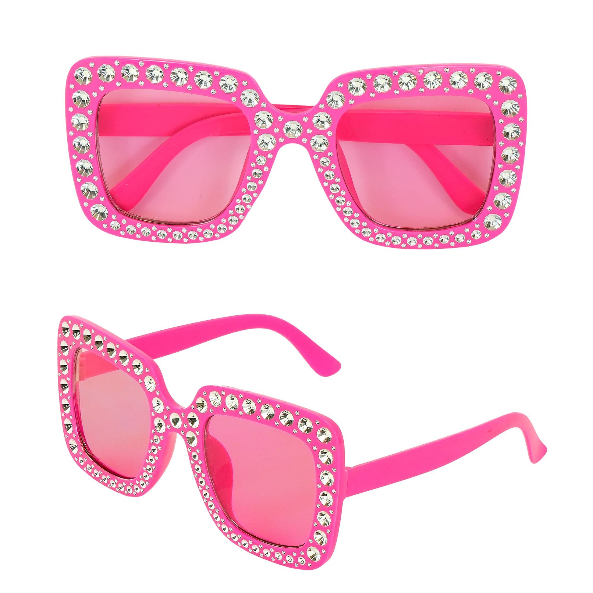 "ROSA STRASS BRILLE" – Vorderansicht