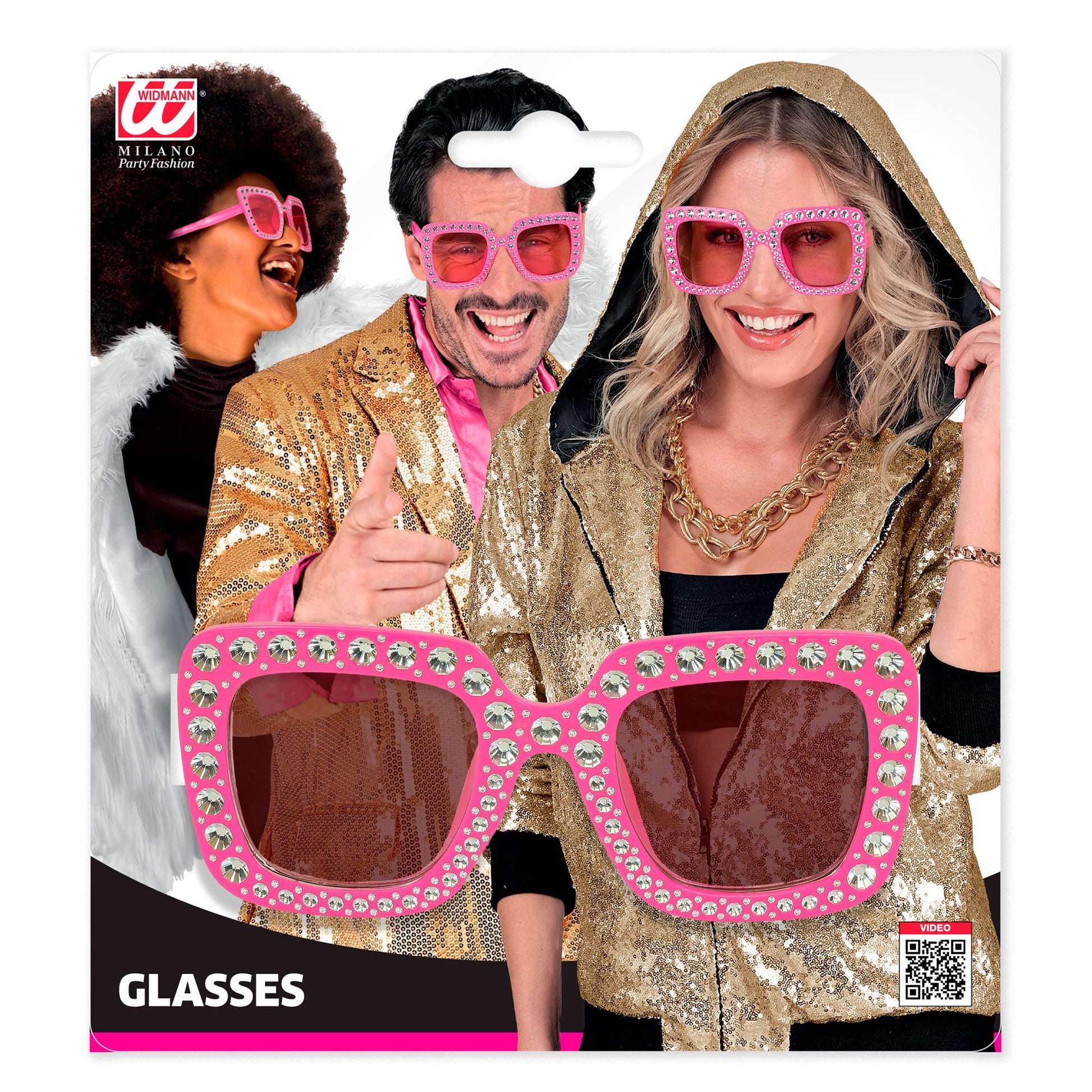 "ROSA STRASS BRILLE" – Detailansicht