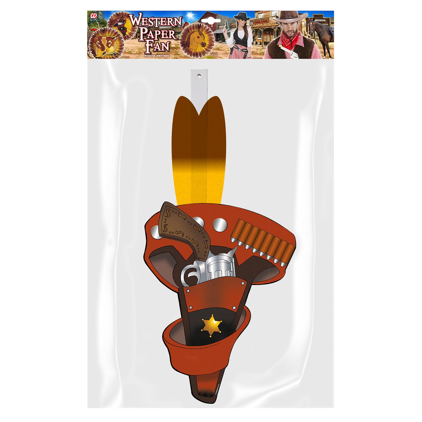 "ROSETTE WESTERN" Ø 55 cm - sort. in 3 Modellen – Detailansicht