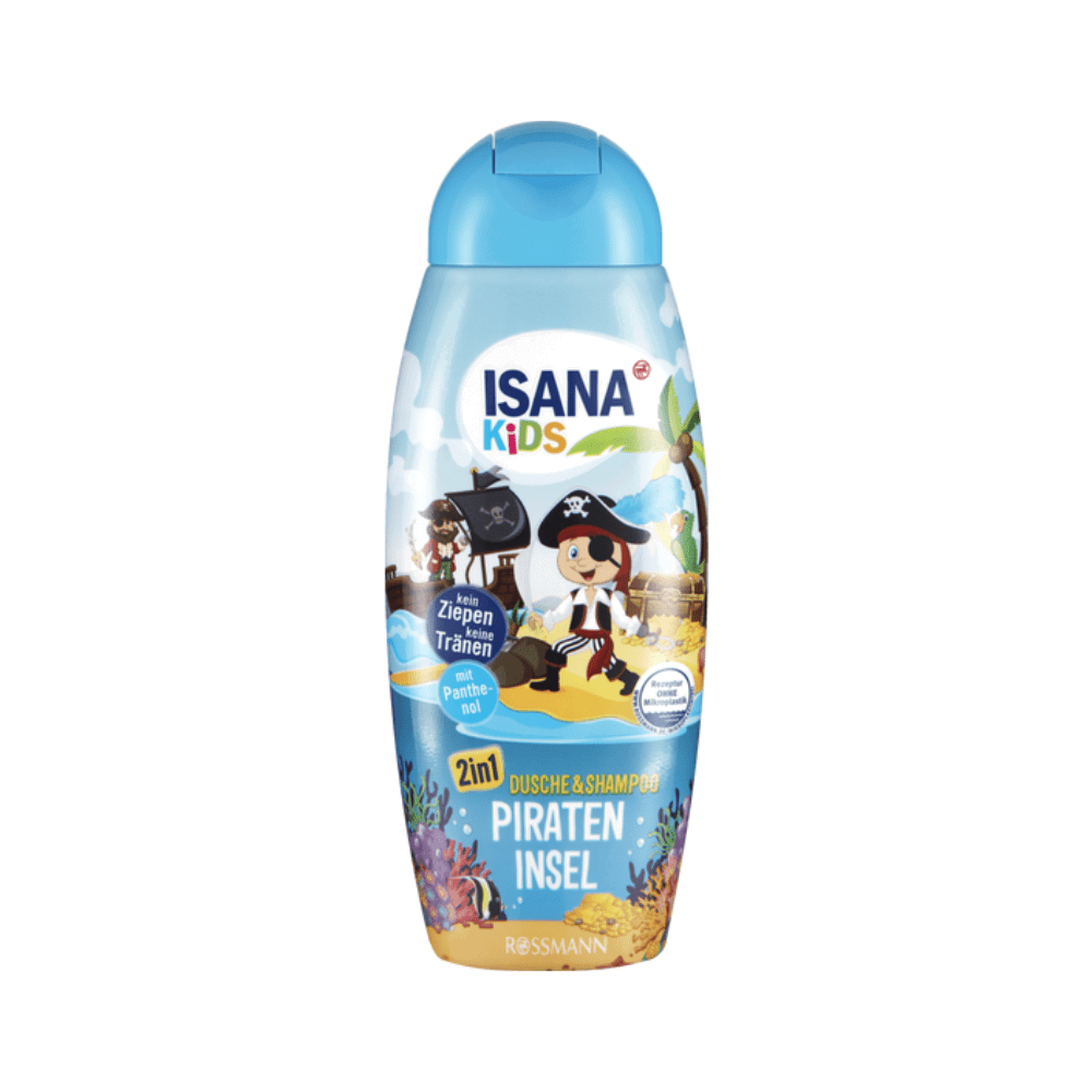 Rossmann ISANA Pirate Island Duschgel und Shampoo 2-in-1 300 ml Tester