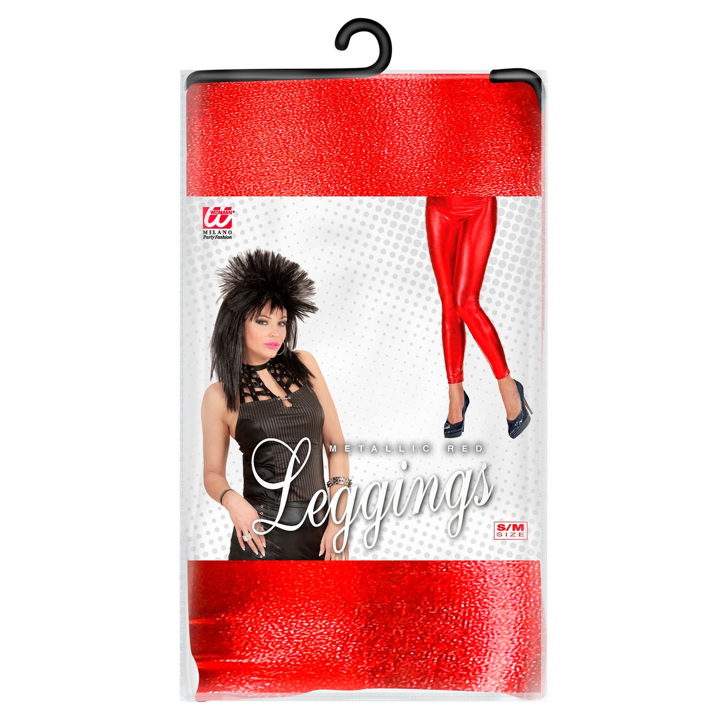 "ROT METALLIC LEGGINGS" – Detailansicht