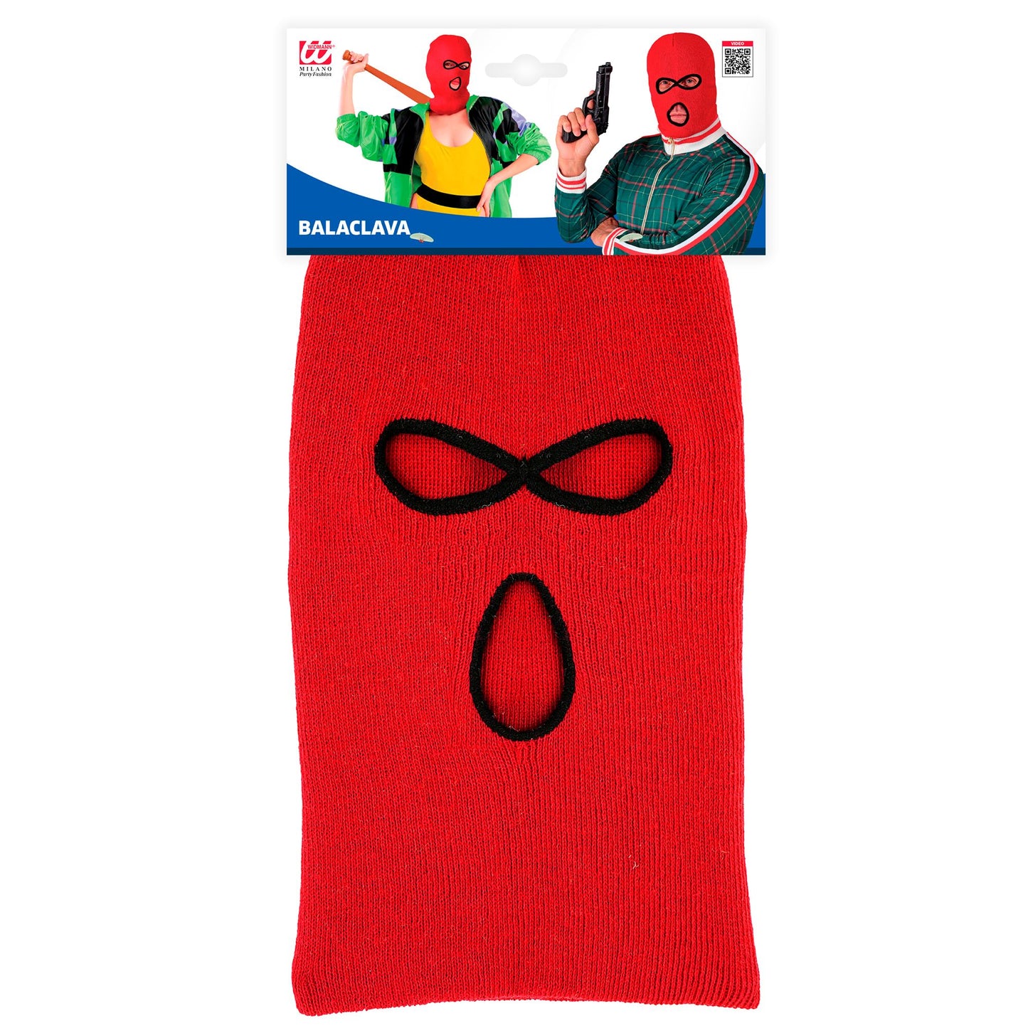 "ROTE BALACLAVA MASKE" – Detailansicht