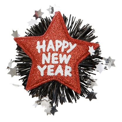 "ROTE BROSCHE HAPPY NEW YEAR" – Vorderansicht