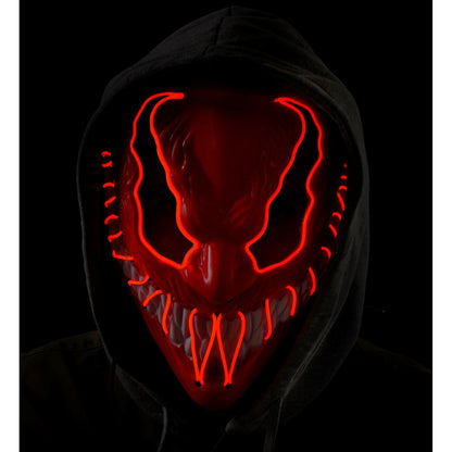 "ROTE LED-MONSTERMASKE" – Detailansicht