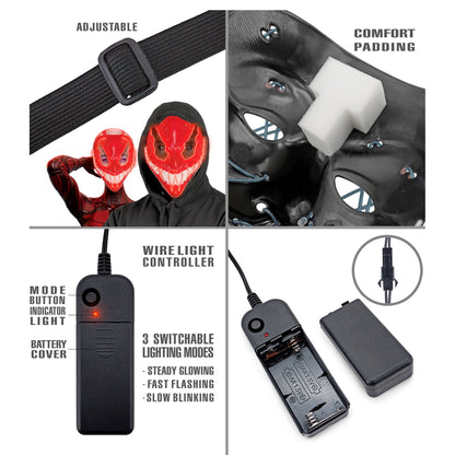 "ROTE LED-MONSTERMASKE" – Ansicht 4
