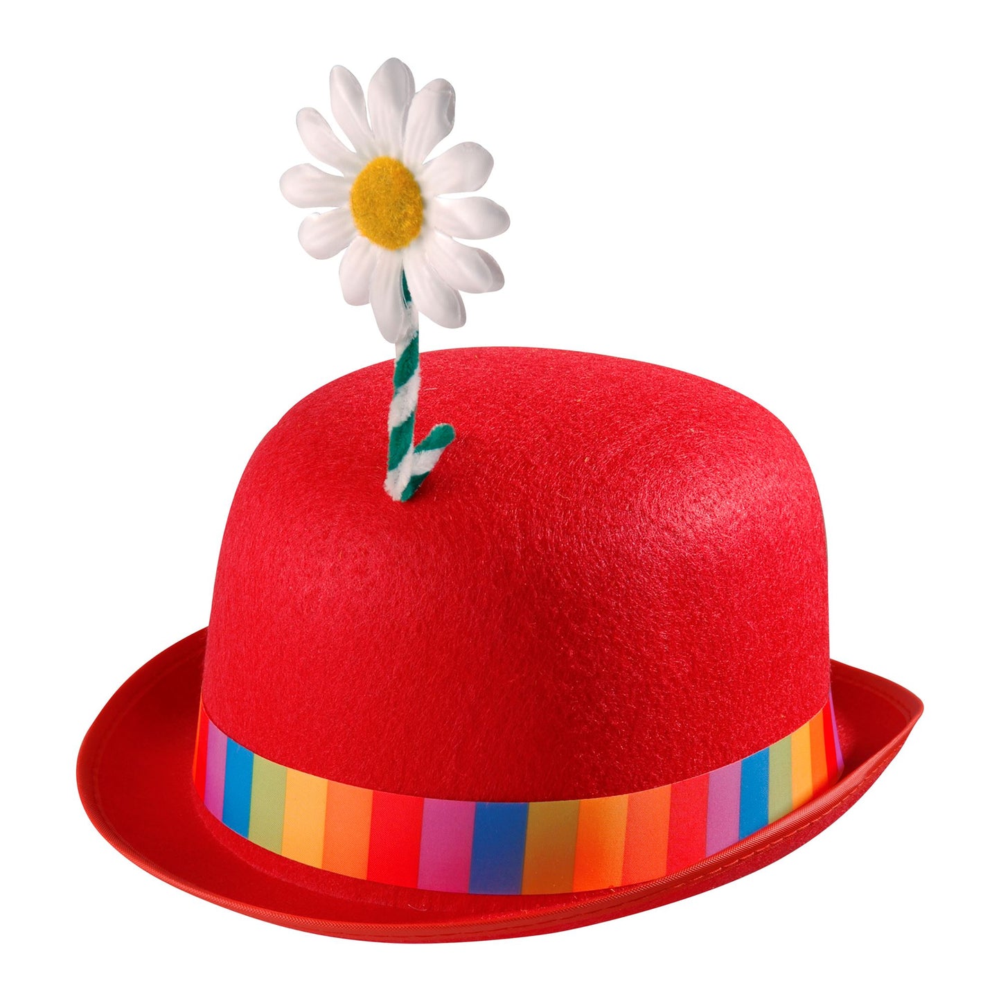 "ROTE MELONE MIT BLUME" aus Filz – Vorderansicht
