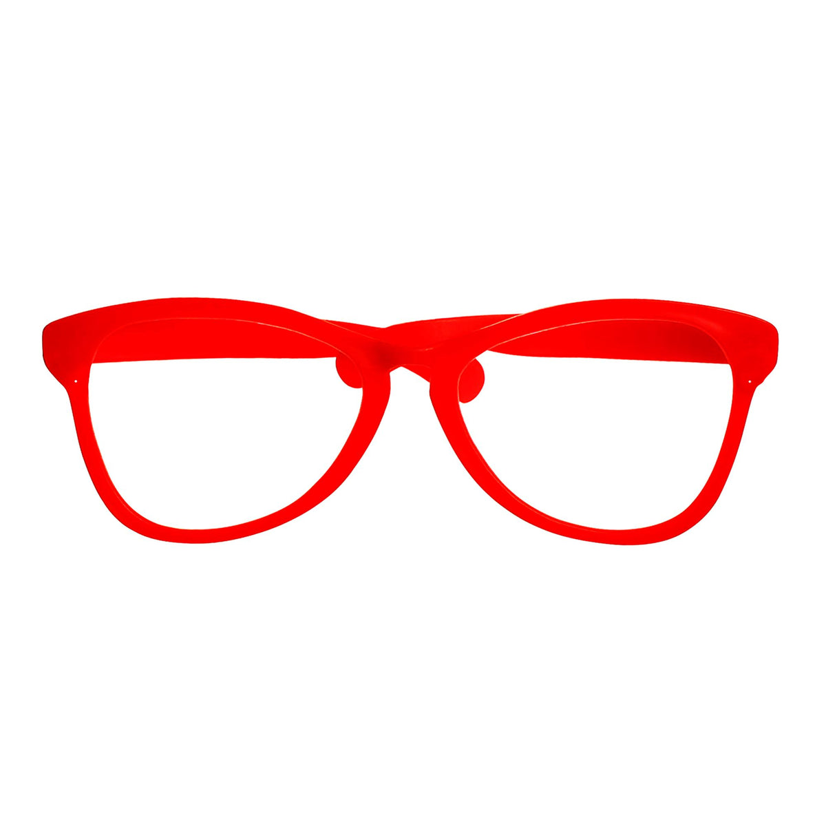 "ROTE RIESENBRILLE" – Vorderansicht