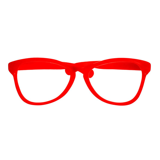 "ROTE RIESENBRILLE" – Vorderansicht