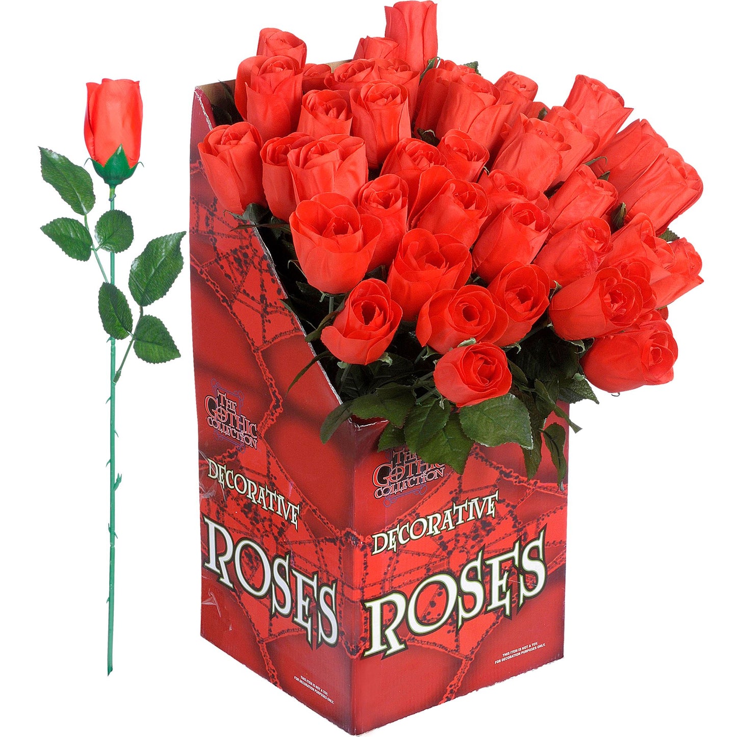 "ROTE ROSEN" 48er Display Box - 44cm – Vorderansicht