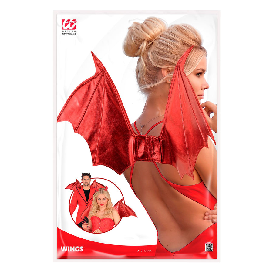 "ROTE TEUFELS FLÜGEL" Modellierbare 84x36 cm – Detailansicht