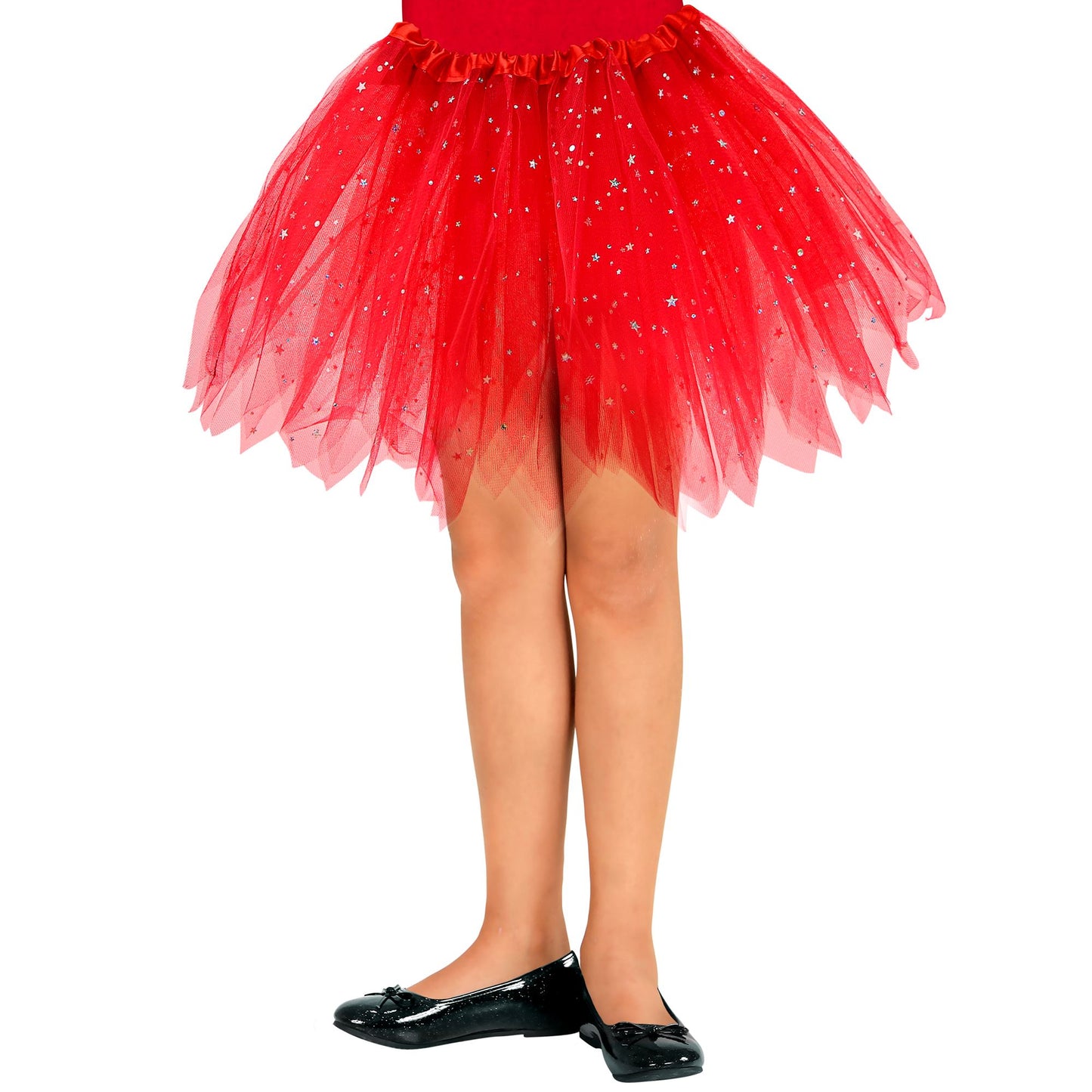 "ROTER GLITZERNDER TUTU" 30 cm – Vorderansicht