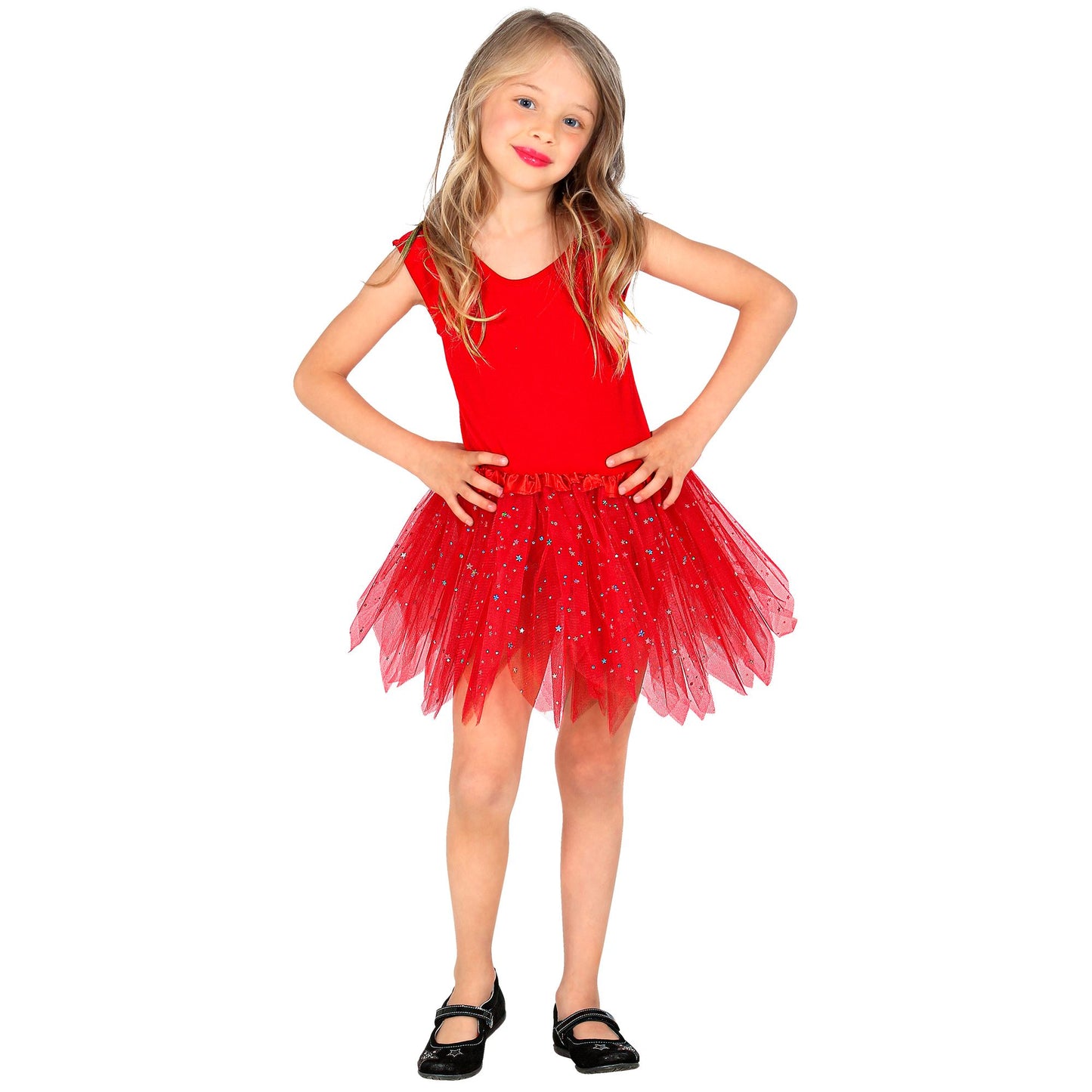"ROTER GLITZERNDER TUTU" 30 cm – Detailansicht