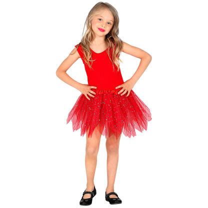 "ROTER GLITZERNDER TUTU" 30 cm – Detailansicht