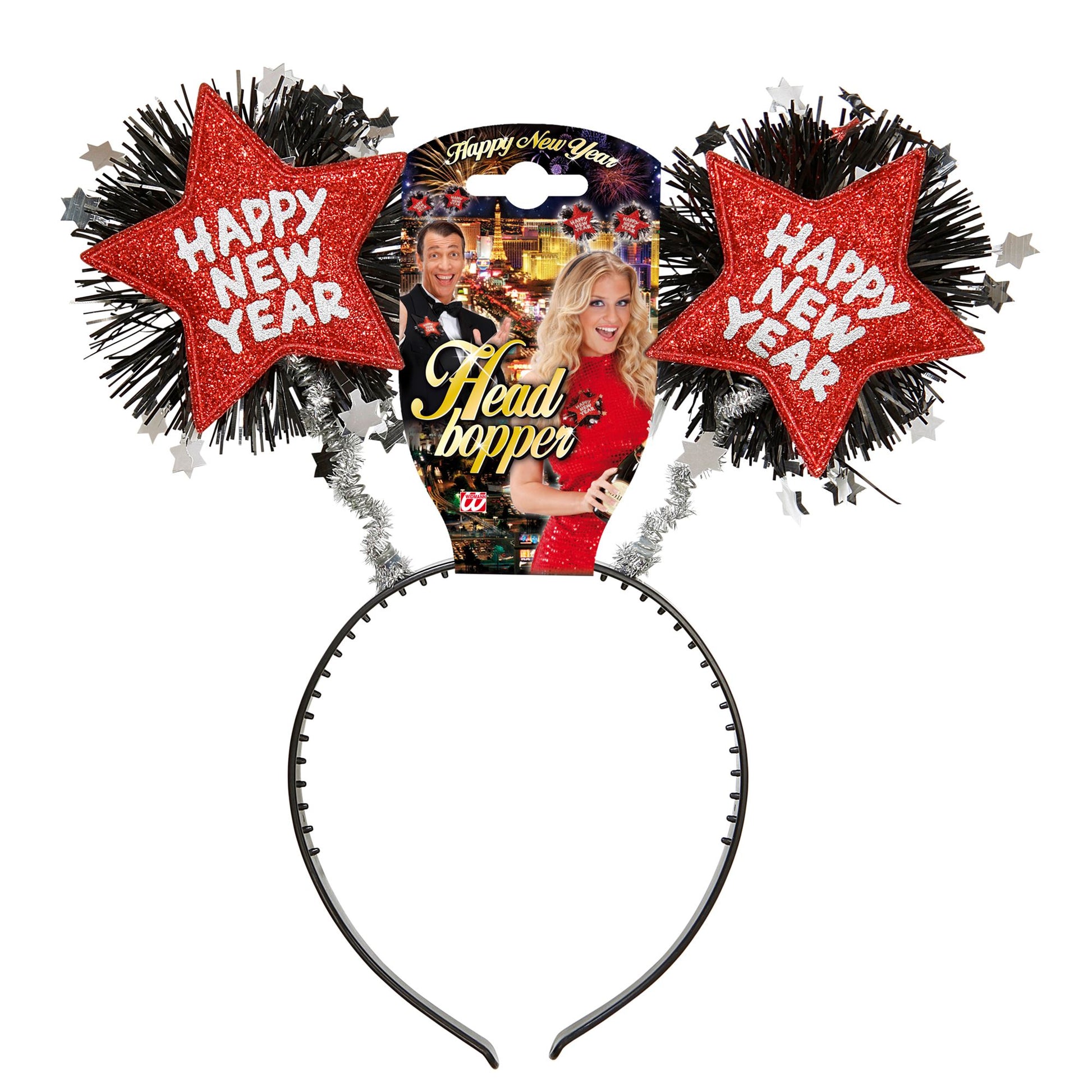 "ROTER HAARREIF HAPPY NEW YEAR" – Detailansicht