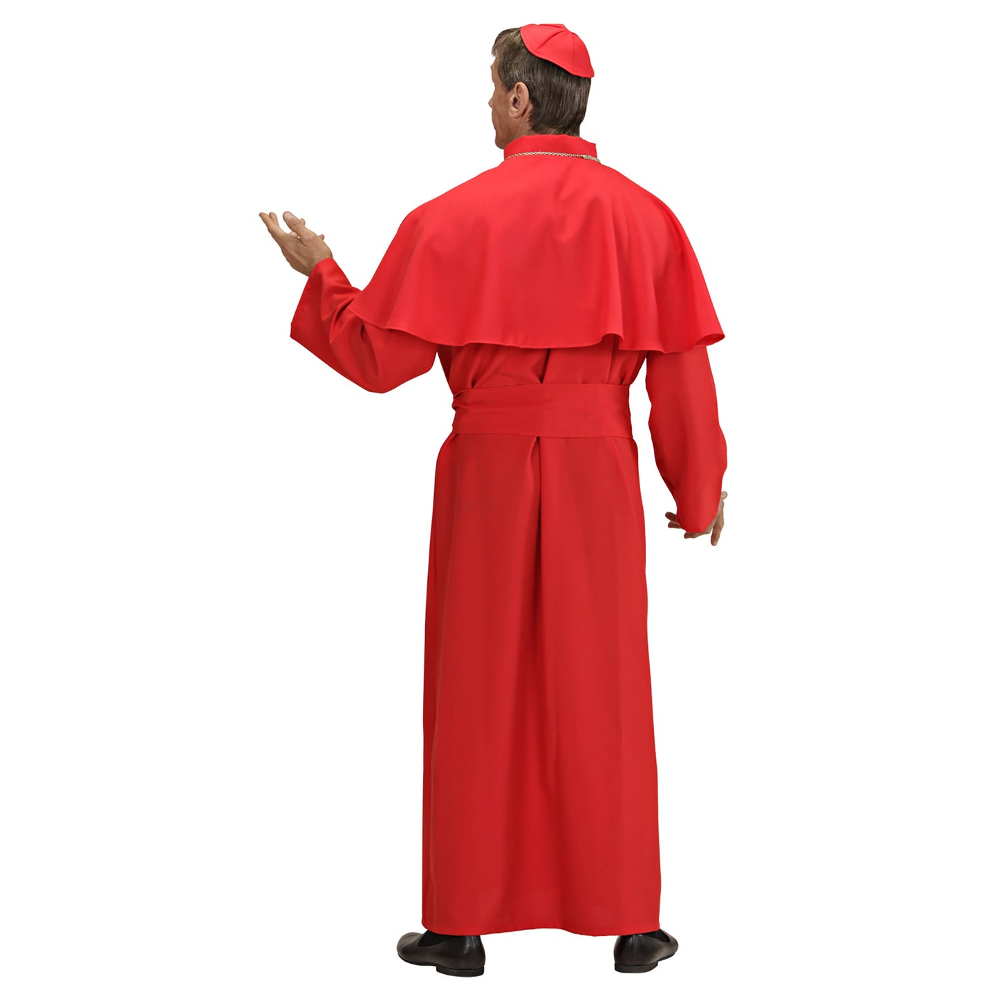 "ROTER KARDINAL" (Robe, Pelerine, Gürtel, Kalotte) – Detailansicht
