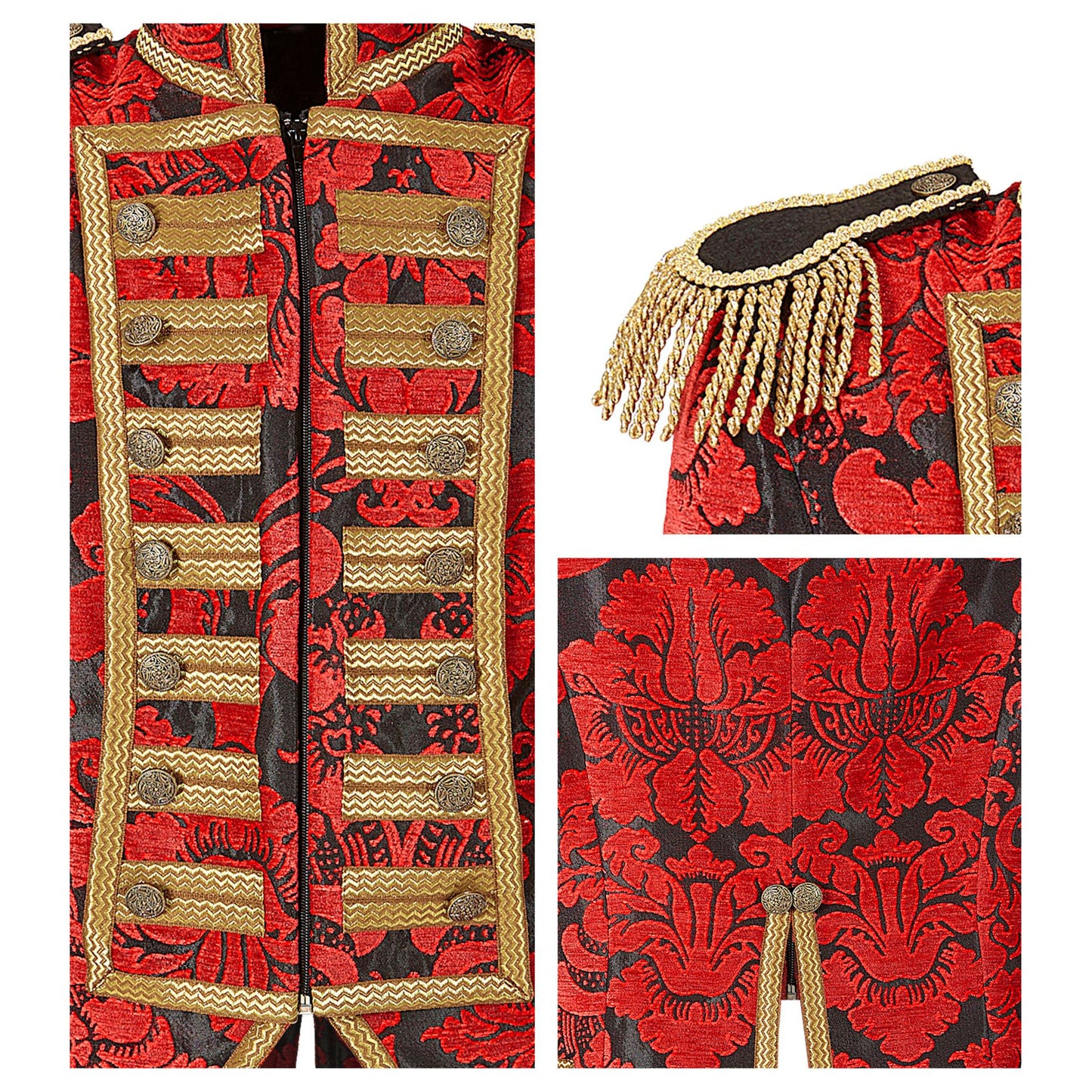 "ROTER PARADEFRACK JACQUARD" für Herren – Ansicht 4