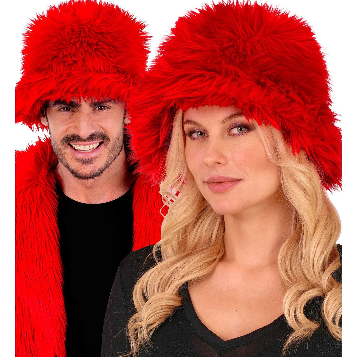 "ROTER PLÜSCH ANGLERHUT" – Ansicht 3