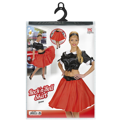 "ROTER SATIN ROCK MIT PETTICOAT" – Ansicht 5