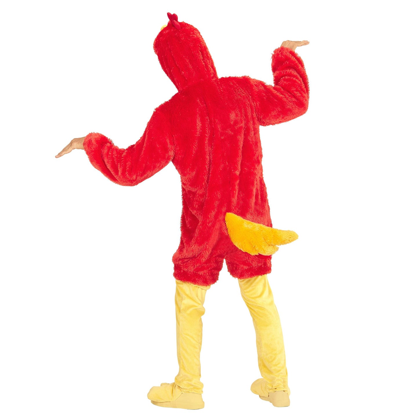"ROTER VOGEL SOFT PLÜSCHKOSTÜM" (Overall mit Kapuze) – Ansicht 4