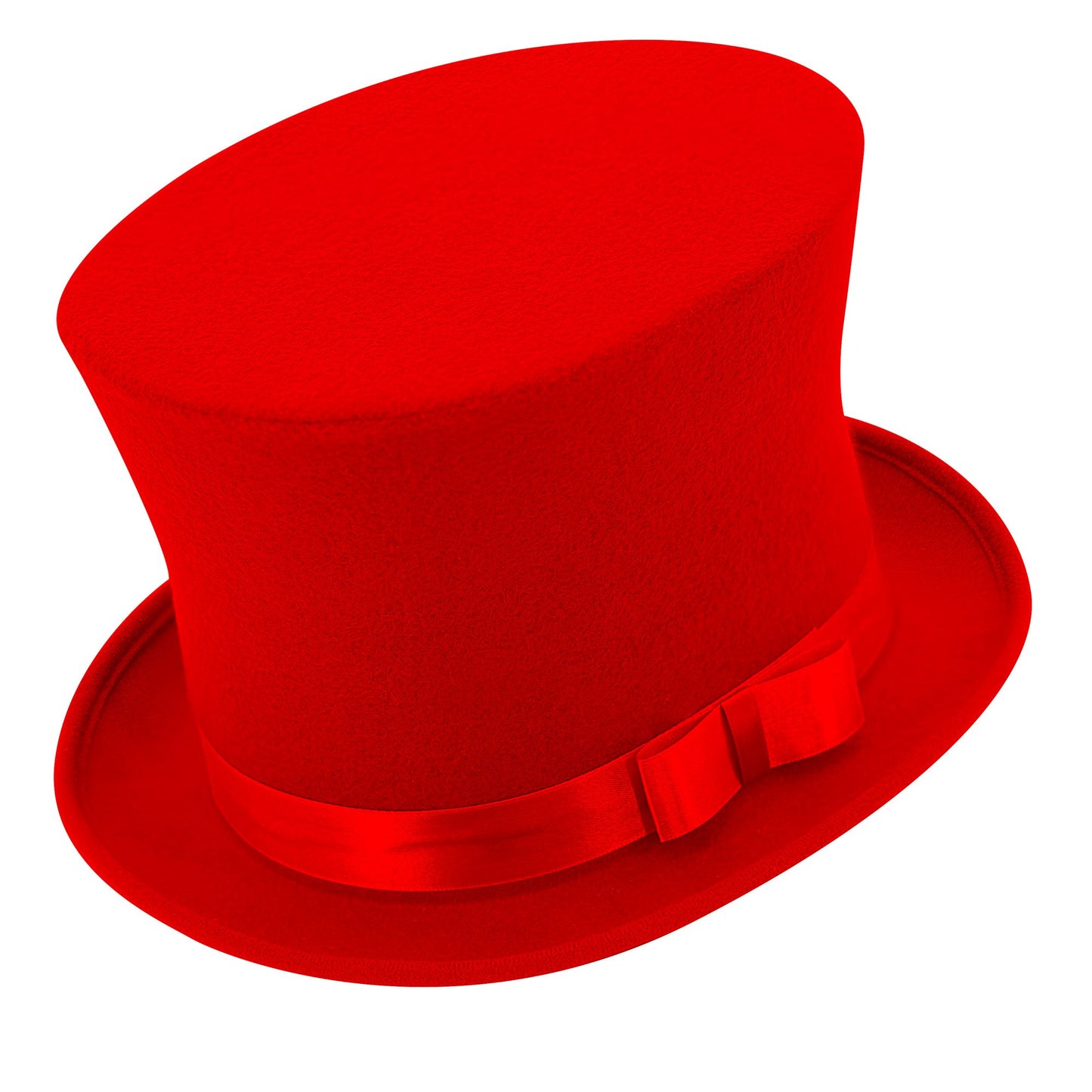 "ROTER ZYLINDER WOLLFILZOPTIK" 16 cm – Vorderansicht