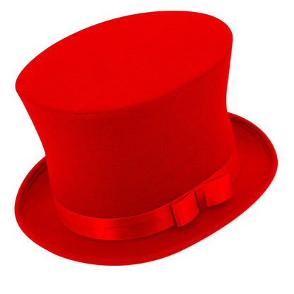 "ROTER ZYLINDER WOLLFILZOPTIK" 16 cm – Vorderansicht