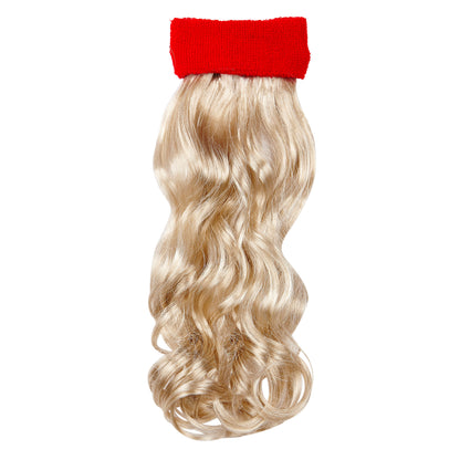 "ROTES STIRNBAND MIT BLONDEM LOCKIGEM HAAR" – Detailansicht