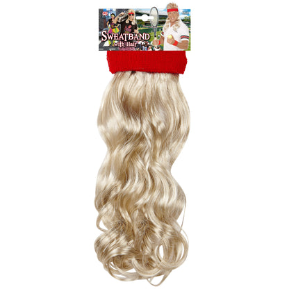 "ROTES STIRNBAND MIT BLONDEM LOCKIGEM HAAR" – Ansicht 3