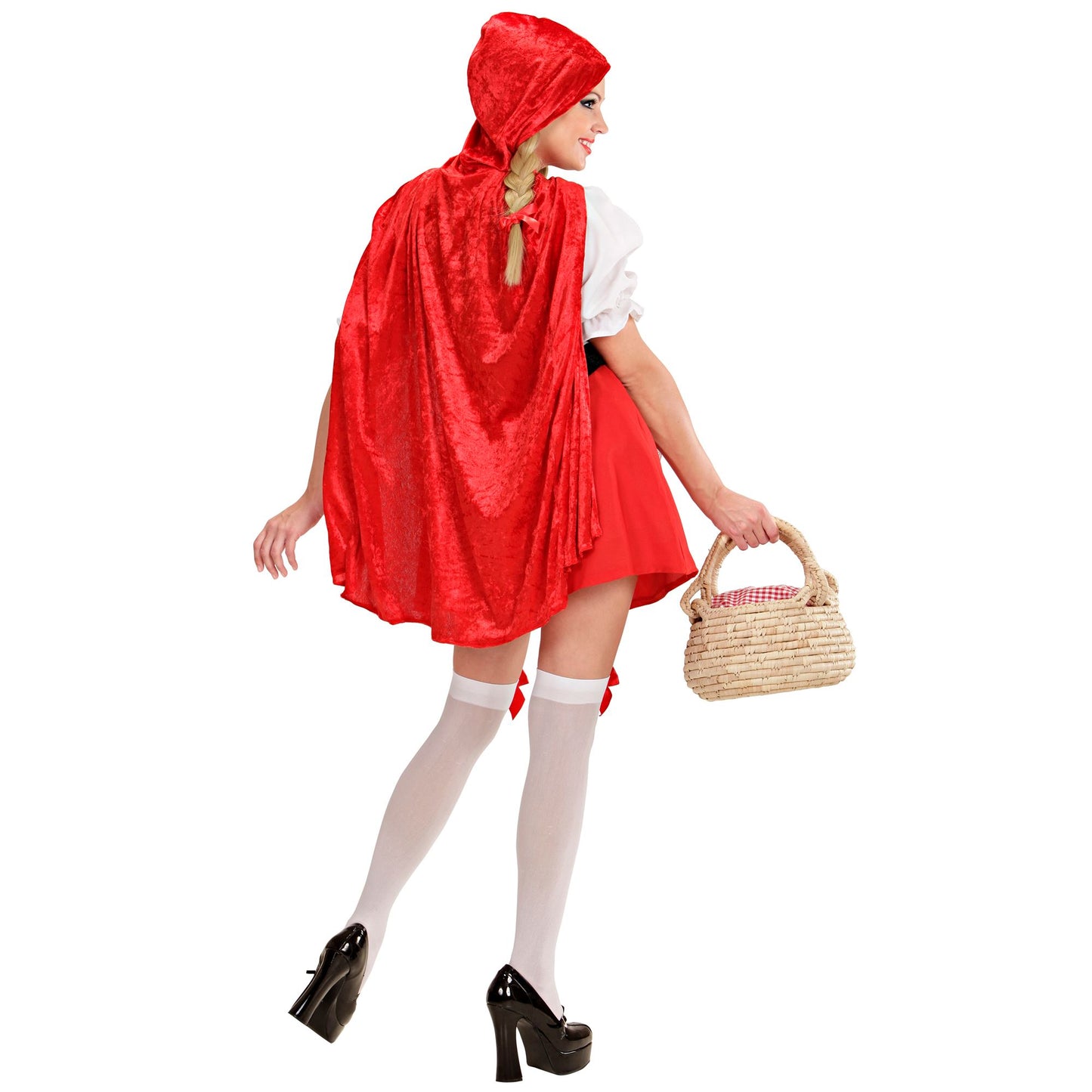 "ROTKÄPPCHEN" (Bluse mit Korsett, Rock mit Schürze, Mäntelchen mit Kapuze) – Ansicht 3