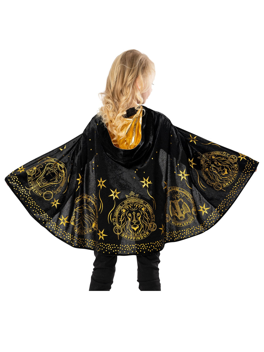 Rubies Harry Potter Gold Umhang – Kinder Cape Aus Satin – Detailansicht