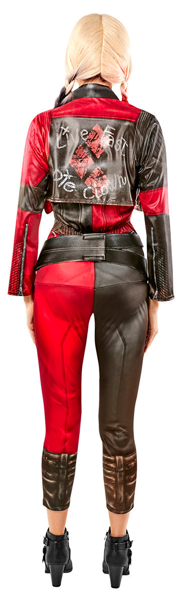 Rubies Harley Quinn Overall mit Jacke – Schwarz-Rot Suicide Squad 2 - Fasnacht24.ch