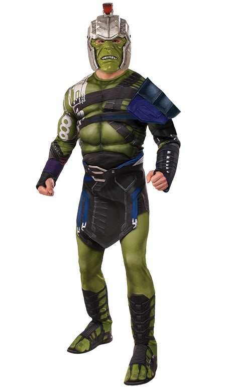 Rubies Hulk War Thor Ragnarok Herren Kostüm M/L – Gladiator Look Grün - Fasnacht24.ch