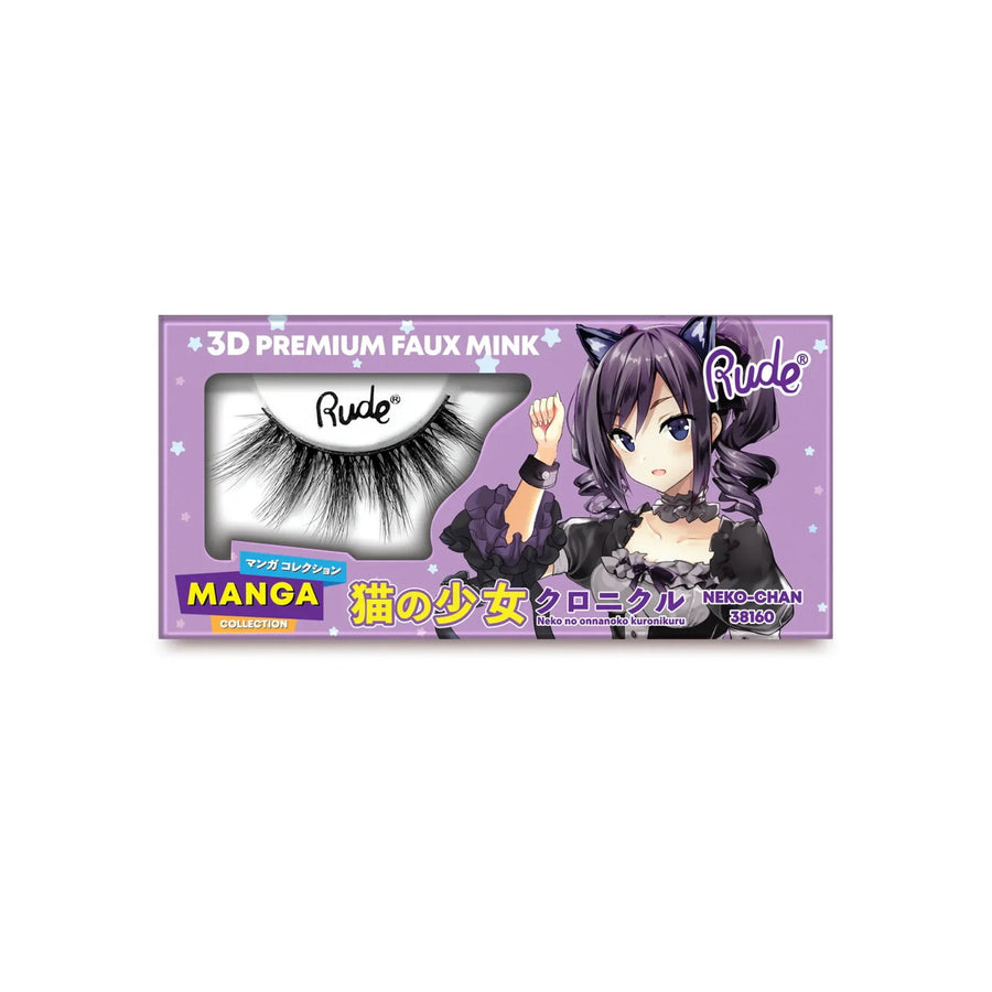 Rude Cosmetics Chibi Manga Faux Mink Neko-Chan falsche Wimpern