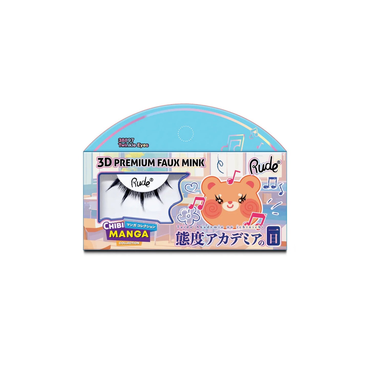 Rude Cosmetics, Chibi Manga Faux Mink - Twinkle Eyes, Falsche Wimpern