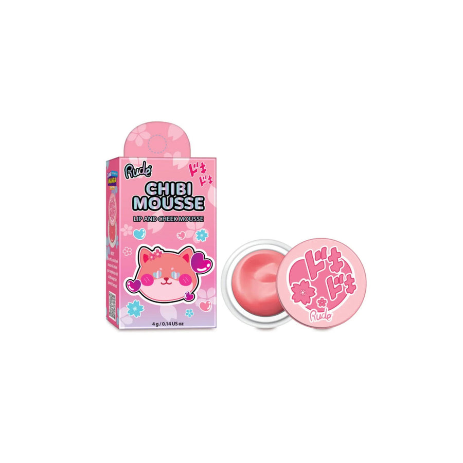 Rude Cosmetics Chibi Mousse Lippen- und Wangenbalsam 2-in-1 Flutter 4 g