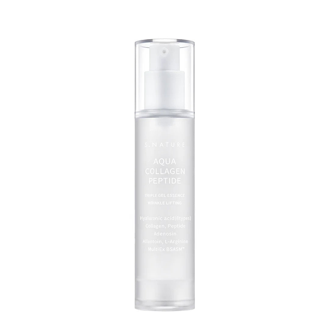 S.Nature, Aqua Collagen Peptide Triple Gel, Hydratisierend, Täglich, Essenzlotion, Für das Gesicht, 50 ml