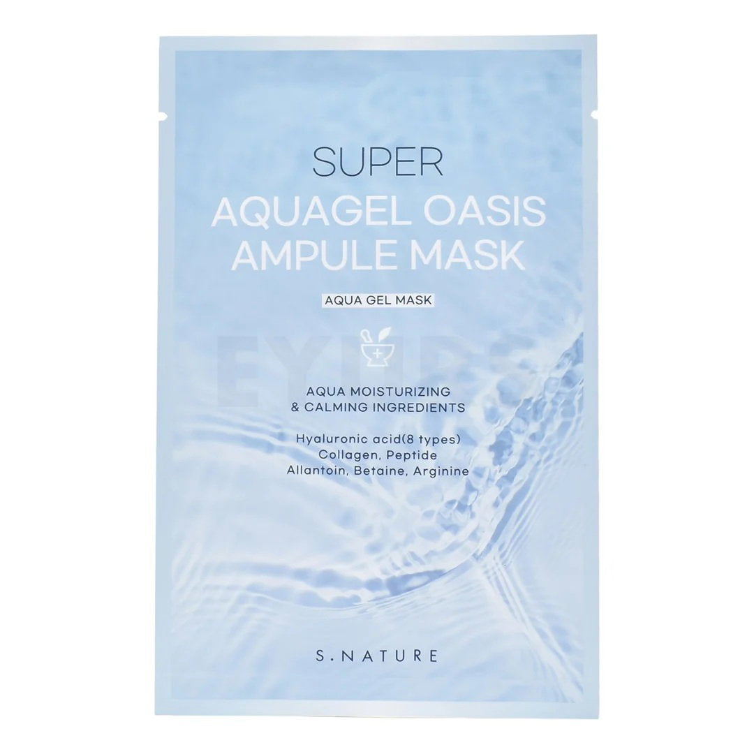 S.Nature, Aquagel Oasis Ampule, Hydratisierend, Gesichtsmaske, Für das Gesicht, 30 ml