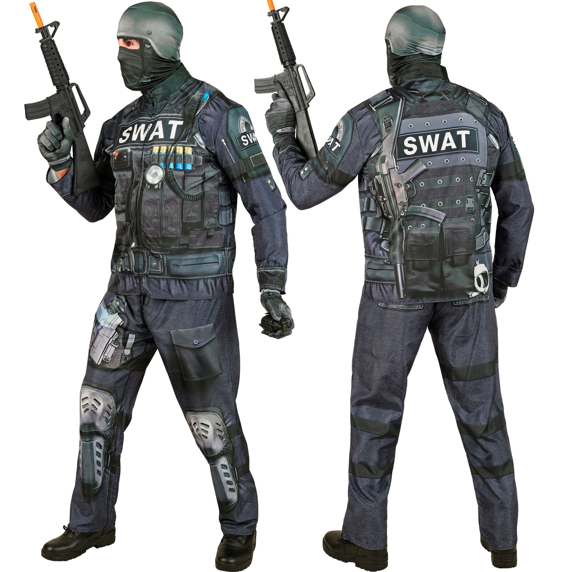 "S.W.A.T. FAST COSTUME" (Oberteil, Hose, Handschuhe, Maske) – Ansicht 3