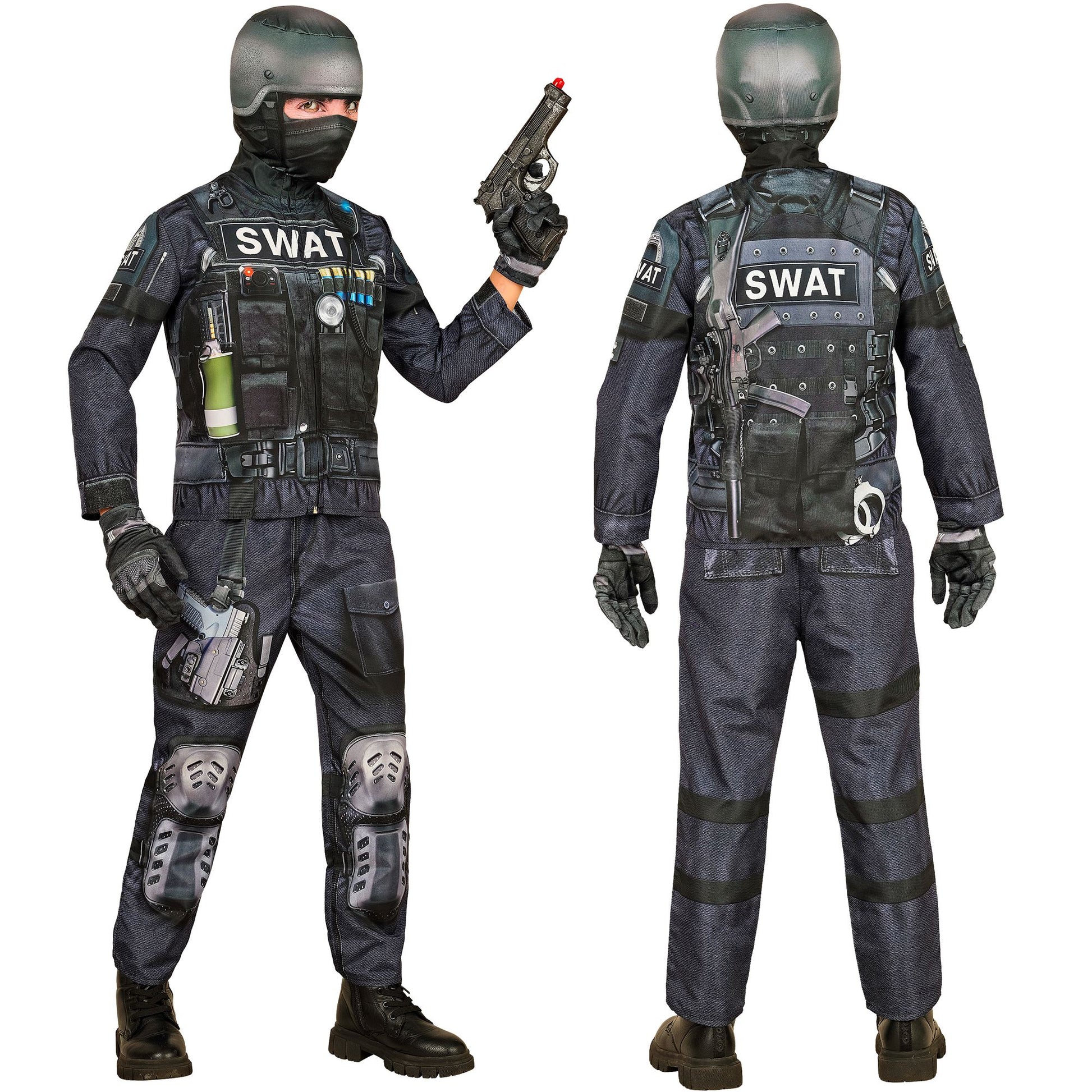 "S.W.A.T. FAST COSTUME" (Oberteil, Hose, Handschuhe, Maske) – Ansicht 3